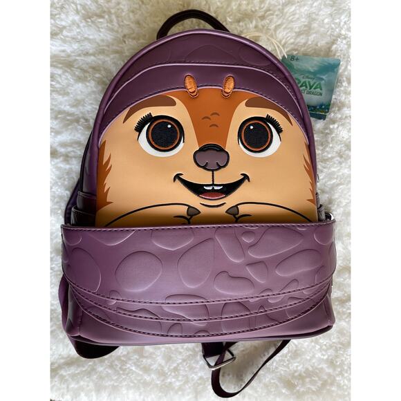 Loungefly Disney Raya And The Last Dragon Tuk Tuk Purple Mini Backpack NEW main image 5